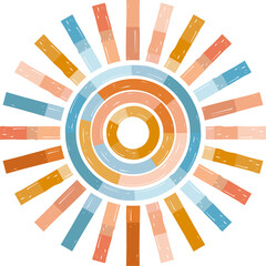 Pastel Sun Illustration