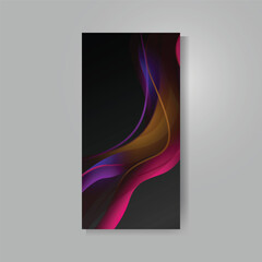Abstract dynamic vibrant gradient mobile screen design