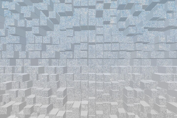 Abstract 3d gray, texture wall gray, square cubes gray, background gray, illustration gray, textured gray, wallpaper gray, paint gray, gray background, gray illustration, gray canvas, mozaik gray - obrazy, fototapety, plakaty
