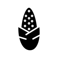 Autumn Corn Food Glyph Icon