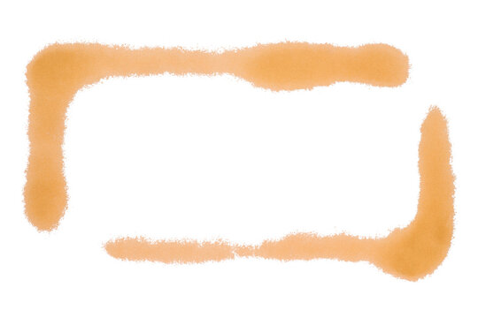 Orange frame isolated on transparent background