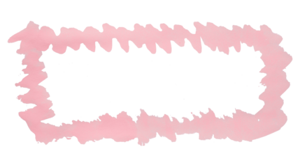 pink frame isolated on transparent background