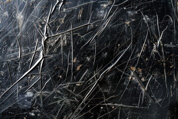 Scratched Black foil texture