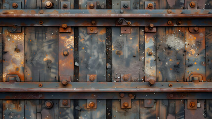 Close Up of Metal Surface With Rivets