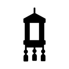 Lamp Lantern Light Glyph Icon