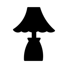 Lamp Light Night Glyph Icon