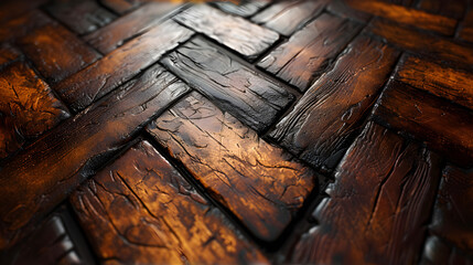 Close Up View of a Wooden Floor