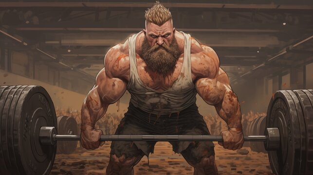 Powerlifters executing heavy deadlifts in competition