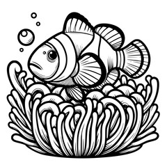 Obraz premium Clownfish and anemon