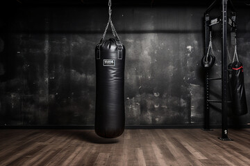 Boxing club gym for boxers training athletic conceptual Generative AI image