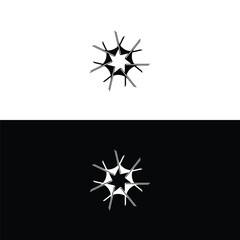 Fototapeta premium Circle vector logo template illustration . Circle icon design silhouette