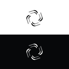 Circle vector logo template design . Circle icon . Circle silhouette