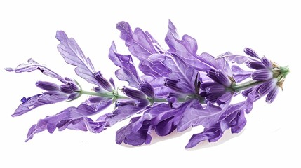 Lavender Sprig with Leaves, a Symbol of Serenity