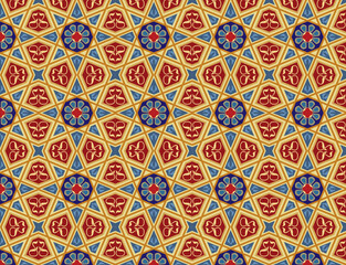 Geometric shapes seamless pattern background