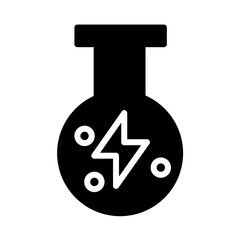 Energy Flask Power Glyph Icon