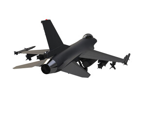 War helicopter isolated on background. 3d rendering - illustration
