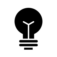 Bulb Energy Power Glyph Icon