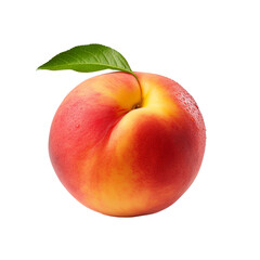 Peach isolated on transparent background