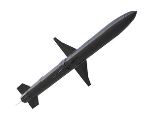  Missile isolated on background. 3d rendering - illustration