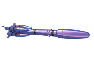  Missile isolated on background. 3d rendering - illustration