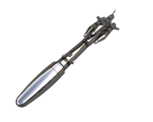  Missile isolated on background. 3d rendering - illustration