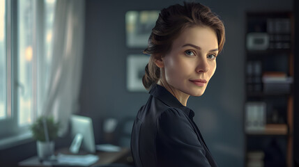 Portrait of a tough bussines woman