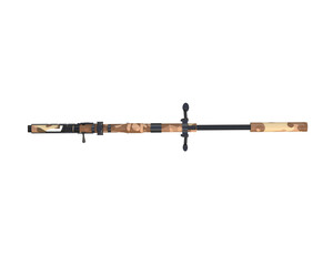 Riffle with scope isolated on background. 3d rendering - illustration