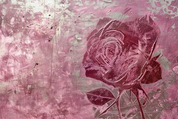 Scratched Rose foil texture