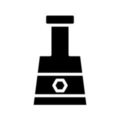 Bottle Ginger Herb Glyph Icon