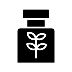 Bottle Herb Medicine Glyph Icon