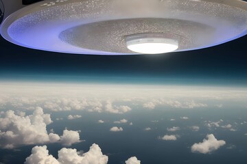 空に円盤型のUFO出現！宇宙人の襲来