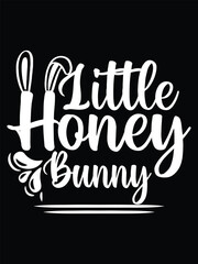 Easter day typography egg lettering t-shirt design holiday greeting cute bunny vector art