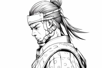 fantasy coloring pages for adults, coloring pages with samurai for children