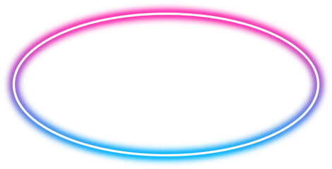 Glowing Oval Gradient Neon