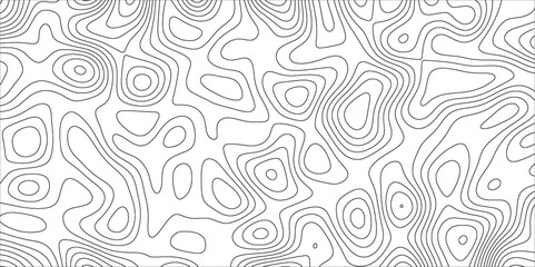 Topographic map background with geographic line map with elevation assignments.Modern design with White topographic wavy pattern design. Paper Texture Imitation of a Geographical map shades .	