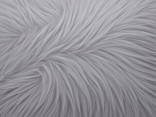 Obraz premium Long White Fur Texture Full Screen