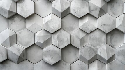 Seamless light gray backdrop with hexagonal design.