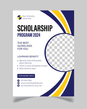 Modern Scholarship Program Flyer Template
