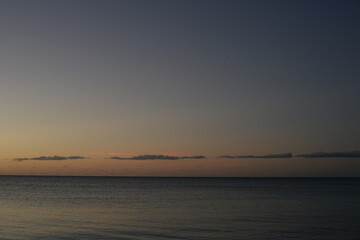 Ouvéa, coucher de soleil sur la plage, Nouvelle-Calédonie