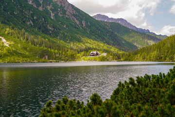 Morskie Oko mountain lake , 