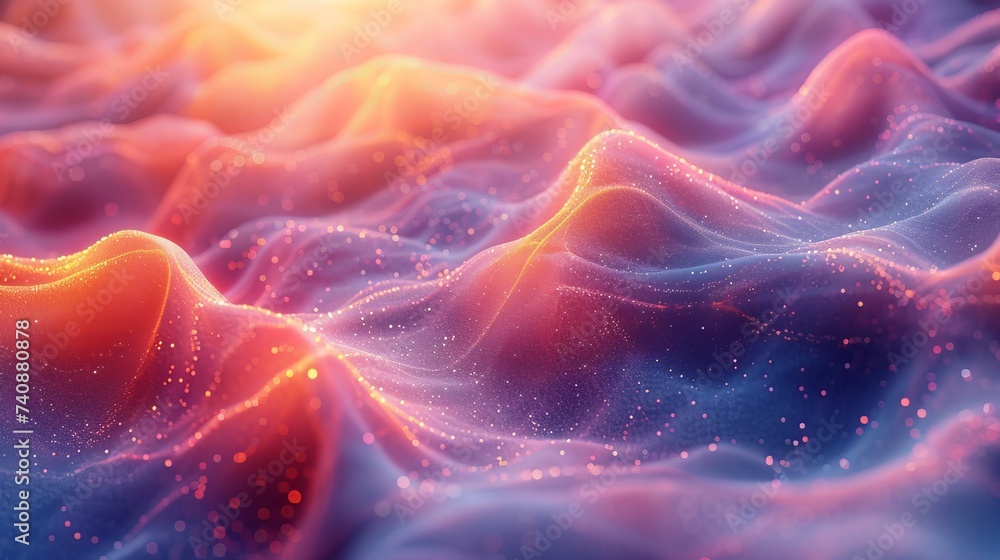 Aufkleber An abstract multicolor visualization in 3D that is mesmerizing