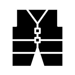 Diving Jacket Safety Glyph Icon