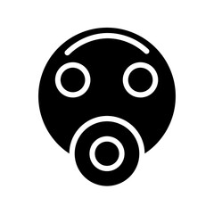 Diving Mask Safety Glyph Icon