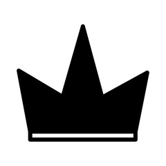 Crown King Prince Glyph Icon