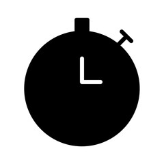 Obraz premium Stopwatch Time Timer Glyph Icon