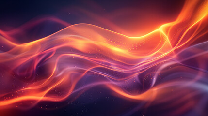 Abstract background with wavy smoke