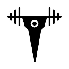 Fitness Gym Lift Glyph Icon