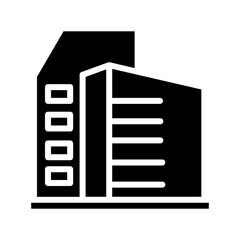 Building Factory Work Glyph Icon