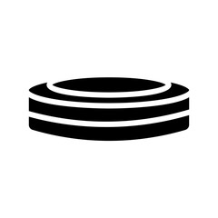 Block Cleaver Tool Glyph Icon