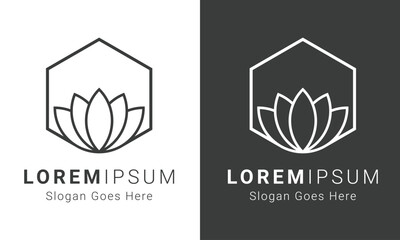 Minimal Nature Flower Logo Design